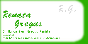 renata gregus business card